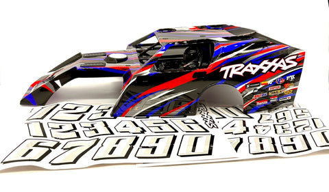 Slash Modified BODY, Dirt Oval Racer, RED, complete w/decals 10411 Traxxas 104354-74