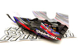 Slash Modified - BODY, Dirt Oval Racer, RED, complete w/decals 10411 Traxxas 104354-74