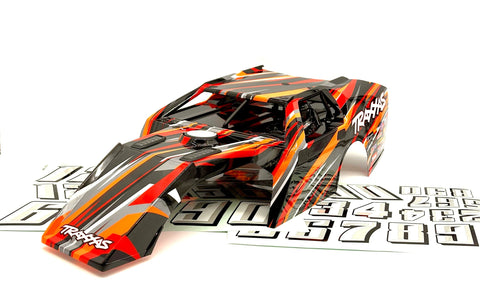 Slash Modified - BODY, Dirt Oval Racer, ORANGE, complete w/decals 1041 ...