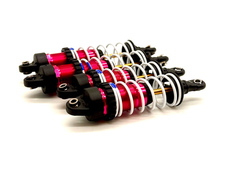 Slash Modified - SHOCKS, Front & Rear 7462 PINK GTR w/springs Traxxas 104354-74