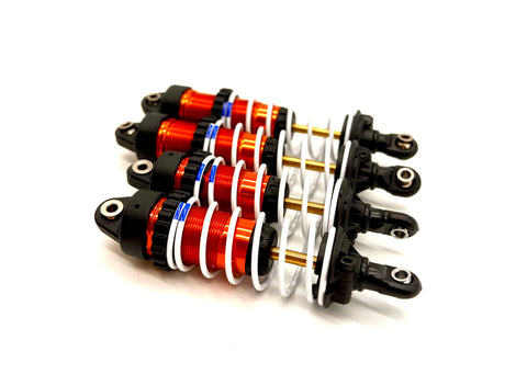 Slash Modified - SHOCKS, Front & Rear 7462 ORANGE GTR w/springs Traxxas 104354-74