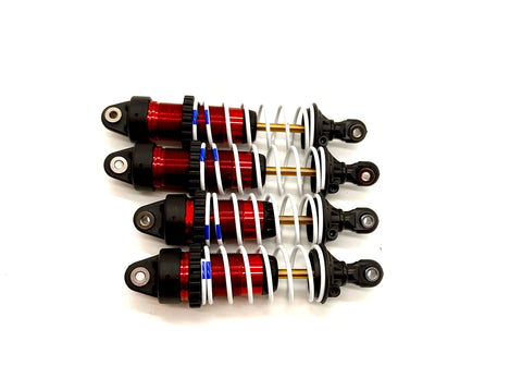 Slash Modified - SHOCKS, Front & Rear 7462 RED GTR w/springs Traxxas 104354-74