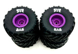 Arrma QUAKE GROM mega 4x4 - Wheels & Tires (PURPLE) dboots MT Gorgon ARA2137