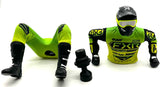 Losi Promoto-SM - Rider Figure, (Green) Pro Circuit & Jersey Set LOS06000