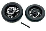 Losi Promoto-SM - Front & Rear Tire set, factory assembled complete w/bearings LOS06000