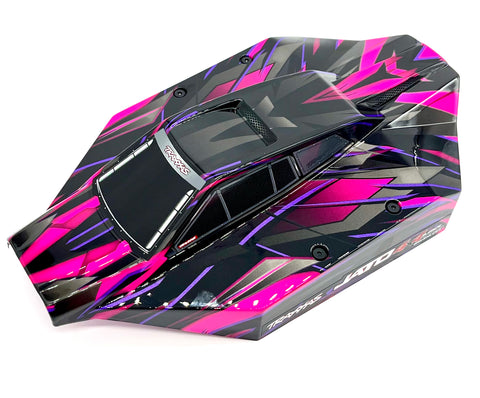 Traxxas Rustler Body - Pink Clipless Design For RC Cars