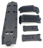 XRT Ultimate SKID PLATES (Front Rear Center Tie Bar Mounts, Cushion Traxxas 78097-4