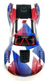 Arrma KRATON 6s V6 BLX - Body Shell (Red White Blue cover clipless ARA8608V6