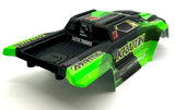 Arrma KRATON 6s V6 BLX - Body Shell GREEN cover clipless ARA8608V6