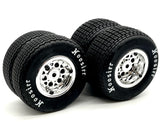 Losi 22s SPRINT - Wheels & Tires (Chrome Wheels with Hoosier Tire, assembled LOS-1387