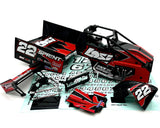 Losi 22s SPRINT - Body (body set & cage, RED interior driver LOS-1387