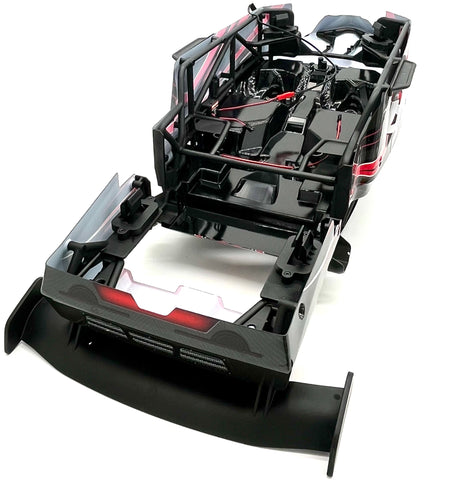 SAND CAR BODY & CAGE (Red Painted Funco Pro Scale Traxxas 109076-4