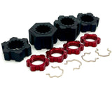 SAND CAR 17mm RED wheel hex nuts, 23mm splined hubs, clips front/rear Traxxas 109076-4