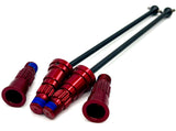 SAND CAR DRIVE Shafts, Rear (w/RED anodized alum Front Stub Axles Traxxas 109076-4