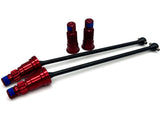 SAND CAR DRIVE Shafts, Rear (w/RED anodized alum Front Stub Axles Traxxas 109076-4