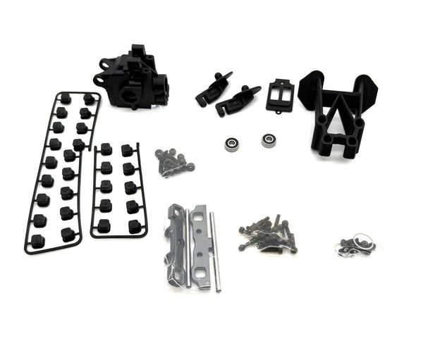 PARTIAL Tekno ET48 2.2 REAR SUSPENSION (Bag D&E) ( Gear box, hinge pin ...