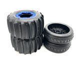 SAND CAR Wheels & Tires (Blue) Factory Glued Assembled Front/Rear Traxxas 109076-4