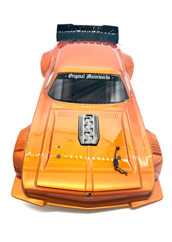 Arrma FELONY 6s - Body Shell (ORANGE Resto-Mod muscle Street Bash ARA7617V2