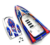 Spartan SR Boat HULL & Hatch (Orange graphics 10315) Traxxas 103076-4