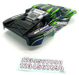 fits Slash 2wd BL-2S - BODY Shell (GREEN black blue CLIPLESS 4x4  58334-4