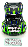 fits Slash 2wd BL-2S - BODY Shell (GREEN black blue CLIPLESS 4x4  58334-4