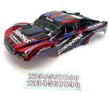 fits Slash 2wd BL-2S - BODY Shell (RED black blue clipless 4x4 6812r  58334-4