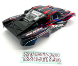 fits Slash 2wd BL-2S - BODY Shell (RED black blue clipless 4x4 6812r  58334-4