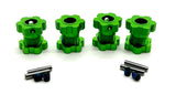 1/10 MAXX Ultimate - 17mm Hex Hubs GREEN (nuts Wheel hubs pins screws 89087-4