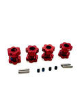 Fits SLEDGE - 17mm Hex Hubs RED (nuts Wheel hubs pins screws Traxxas 95096-4
