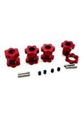 Fits SLEDGE - 17mm Hex Hubs RED (nuts Wheel hubs pins screws Traxxas 95096-4