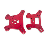 Fits SLEDGE - Towers (Front/Rear Shock Tower aluminum Red Traxxas 95096-4