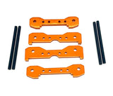 Fits SLEDGE - Suspension TIE BARS (orange) black Hinge Pins Traxxas 95096-4