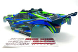 RUSTLER 4x4 BODY Shell (GREEN blue 2024 Shell decals clipless VXL 67376-4