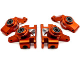 Raptor R Ultimate HUBS Spindles, Frt and Rear, Carriers, Bearings orange alum Traxxas 101177-4
