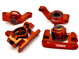 Raptor R Ultimate HUBS Spindles, Frt and Rear, Carriers, Bearings orange alum Traxxas 101177-4