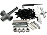 Raptor R Ultimate SCREWS and TOOLS, gray braces, pins, hardware Traxxas 101177-4