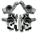Raptor R Ultimate HUBS Spindles, Frt and Rear, Carriers, Bearings gray alum Traxxas 101177-4