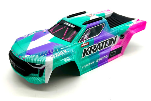 Arrma MINI KRATON 3S - Body Shell (TEAL/PINK) cover ARA2508S