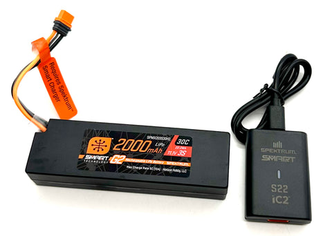 Arrma MINI KRATON 3S - Battery & Charger 2000Mah 3s 11.1v lipo ARA2508S