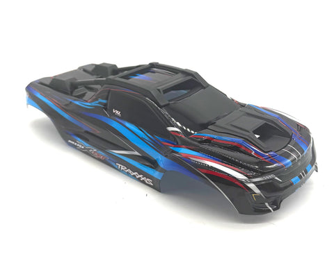 MINI-XRT BODY cover Shell (BLUE Painted ProGraphics, clipless Traxxas 108076-1