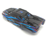 MINI-XRT BODY cover Shell (BLUE Painted ProGraphics, clipless Traxxas 108076-1