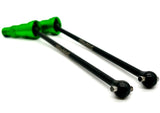 X-MAXX Ultimate DRIVE Shafts, Front/Rear (w/GREEN 2025 Stub Axles Traxxas 77097-4