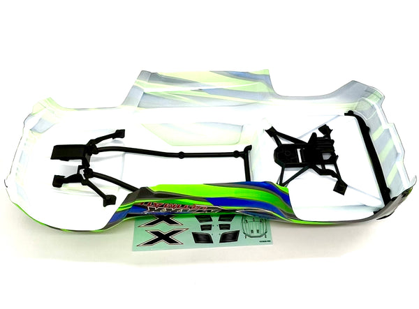 X-MAXX Ultimate BODY cover Shell (2025 GREEN Painted ProGraphics Traxx ...