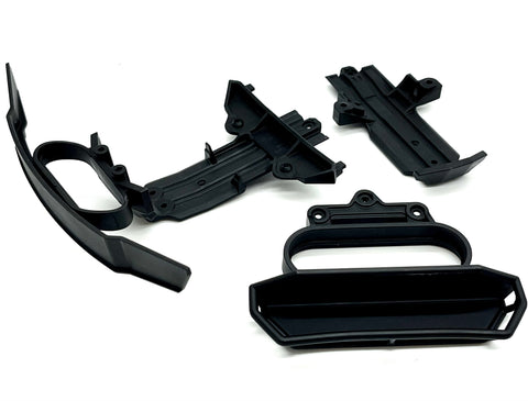 パーツ YT MINI SLASH BUMPERS (black Front & Rear skid plate bumper 108164-1
