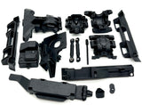 MINI SLASH Plastic Set (Front Rear Bulkhead skid plates Body mounts Traxxas 108164-1