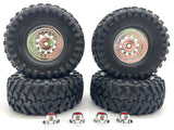 TRX-4 FORD F-150 - TIRES & Wheel Set Canyon Trail 1.9 chrome deep dish traxxas 92144-4