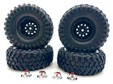 TRX-4 FORD F-150 - TIRES & Wheel Set Canyon Trail 1.9 chrome deep dish traxxas 92144-4