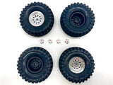 TRX-4 FORD F-150 - TIRES & Wheel Set Canyon Trail 1.9 chrome deep dish traxxas 92144-4