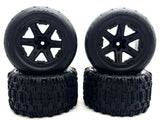 Rustler 2WD VX3 - TIRES (F/R WHEELS Assembled RXT 2.8" Sledgehammer 37454-4