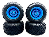 Arrma Freedom Flyer 223S - Tires & Wheels (blue) DBOOTS Cut Chevron MT ARA3530SFFT1